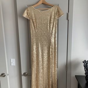 Size 10 - Gold Sequin Bridesmaid Dress